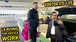 SAURAV left for his office meeting at Cricket Stadium / WORK LIFE in UK @Richa & Saurav World