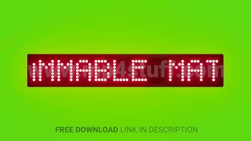 Danger – Flammable Materials Stored Here Scrolling Red Dot Matrix LED Text Animation on Green Screen