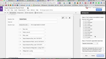Adding Doc Appender to Your Google Forms