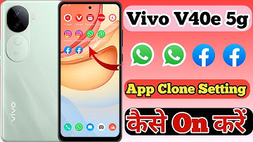 Vivo V40e 5g App Clone & Dual App Setting Kaise On Kare // How To Dual App Setting On Vivo V40e 5g