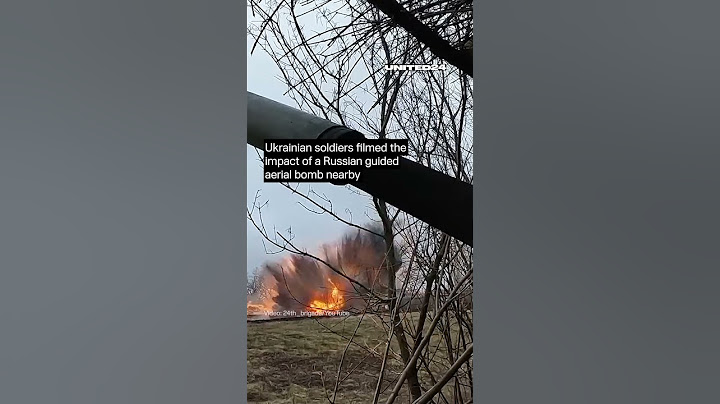 Ukrainian Soldiers Filmed the Impact of a Russian Guided Aerial Bomb #warinukraine