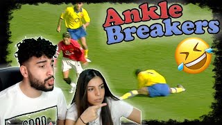 Most Brutal Ankle Breakers in Football REACTION