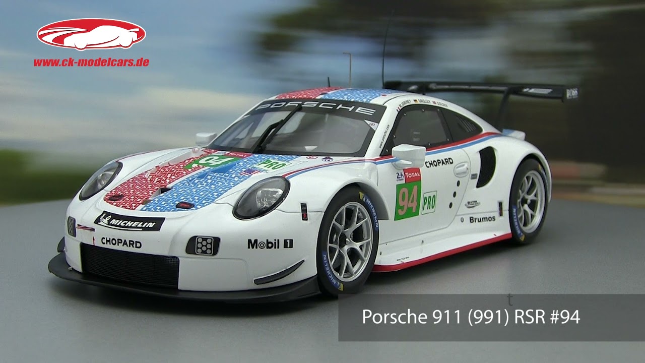 Ixo 1:18 Porsche 911 (991) RSR #94 24h LeMans 2019 Porsche GT Team