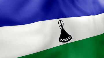 Lesotho Flag Animation | 4k | Flags of the World