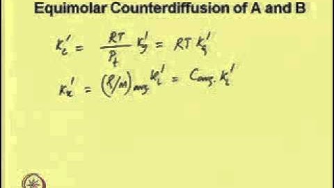 Mod-02 Lec-01 Concept of Mass Transfer Coefficient