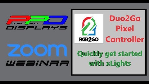 xLights Webinar: Duo2Go Controller