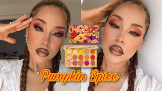 PUMPKIN SPICE LATTE FALL AFFORDABLE MAKEUP LOOK