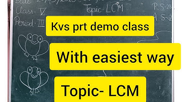 kvs prt demo teaching with interview// maths topic- LCM //#kvs #prt #interview #demoteaching #demo 🔥