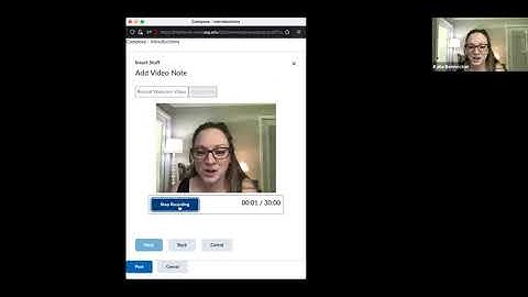How to add a video note in D2L