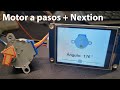 ESP 32 + Nextion Control de motor a pasos con slider