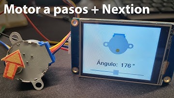 ESP 32 + Nextion Control de motor a pasos con slider