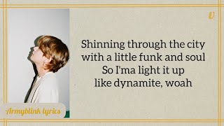 BTS - "Dynamite" easy lyrics