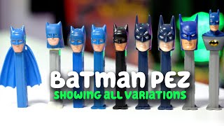 Batman PEZ Variations | Showing Every Batman PEZ Ever Made - YouTube