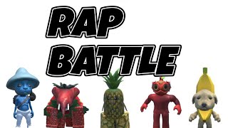 Smurf Cat vs Strawberry Elephant vs Pineapple Owl vs Apple Fish vs Banana Dog Epic Rap Battle