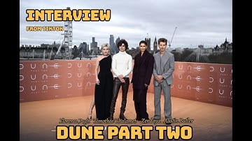 Florence Pugh Timothée Chalamet Zendaya Austin Butler - Dune Part Two Interview on TikTok