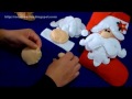 Como hacer bota de santa claus en 3D - Navidad / Ronycreativa