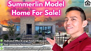 Las Vegas New Single Story Model Home for Sale by Woodside Homes Summerlin