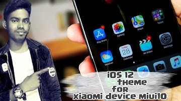 Best iOS 12 Theme For Xiaomi Device MiUi10 || Available on theme store ||