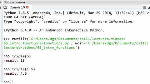 Writing Your Own Functions (Using Spyder)