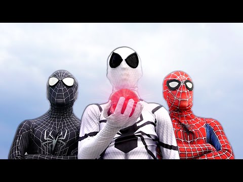 TEAM SPIDER-MAN vs COLOR BAD GUY TEAM || Ruby Battle ( Nerf War in Container , Rescue , Parkour... )