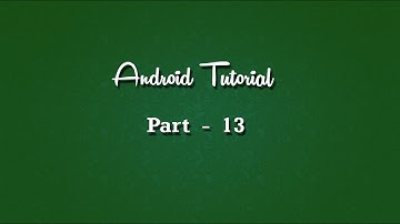 #android #androidtutorial Android Tutorials Leson 13  9 Patch image creation