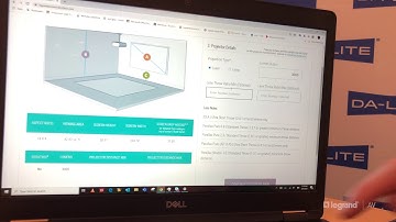 Da-Lite Screen Surface Selection Calculator