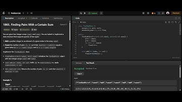 LeetCode 1865 | Finding Pairs With a Certain Sum