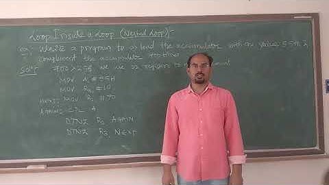 Microcontroller - 18EC46 - Module 3 - Nested Loop - Program 1