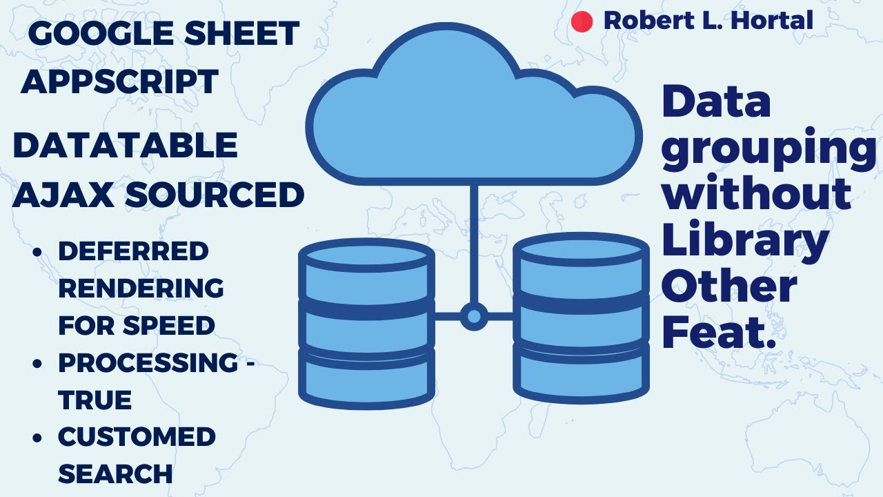 Datatable ajax deferred render processing true group w out using