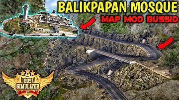 Finally! 🔥 New BALIKPAPAN MOSQUE Map Mod For Bus Simulator Indonesia।Bussid Mod Map 4.3.3