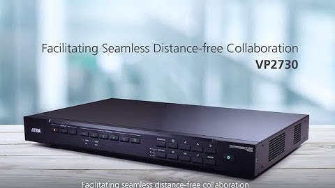 Facilitate distance-free collaboration with the ATEN VP2730 7x3 Seamless Presentation Matrix Switch