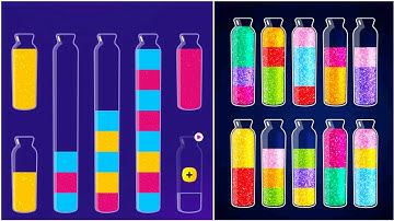 Get Color Water Sort Gameplay 25 , Android Games ios Walkthrough Simulator Think Brain Puzzle