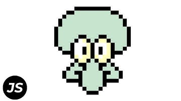 How to draw Squidward from Spongebob Squarepant in Pixel Art on Paint.net | Squidward J.Q. Tentacles