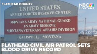 Flathead Civil Air Patrol Composite Squadron sets record for blood drive