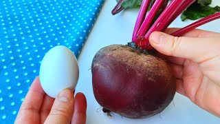 Mix beetroot and egg, you will love it! A long forgotten recipe! 4 beetroot recipes from Nur