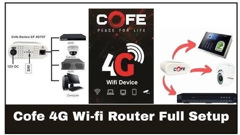 cofe 4g sim router , how to setup cofe 4g wifi router , password change dvr online and much more,