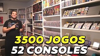 Minha Coleção De Games Com Mais De 3500 Jogos E 52 Consoles - Game Room Insana