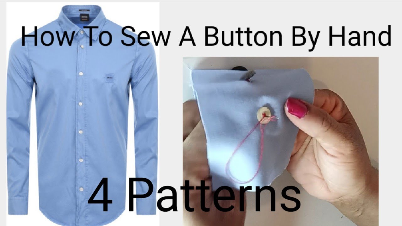 HOW TO SEW A BUTTON BY HAND BEGINNERS TUTORIAL YouTube