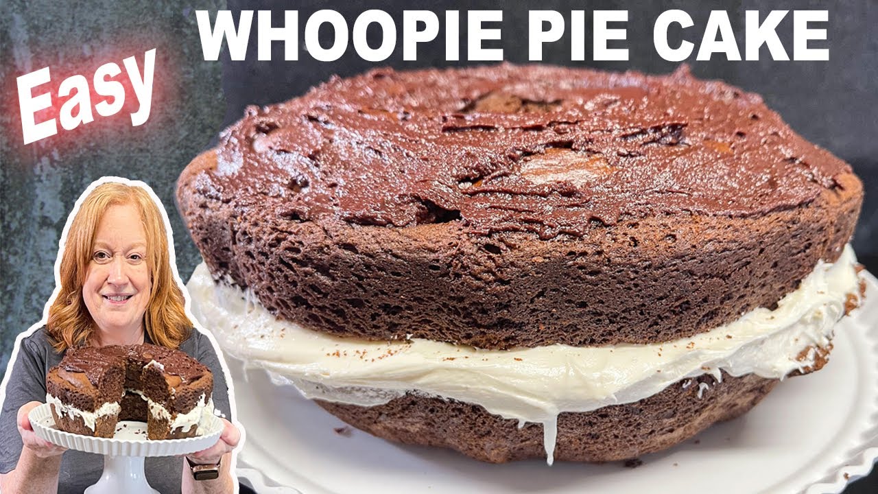 WHOOPIE PIE CAKE Recipe Made Easy With Boxed Cake Mix YouTube