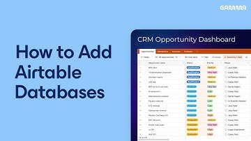 How to add Airtable Databases in Gamma