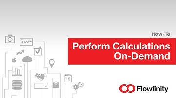Perform Calculations On-Demand in Flowfinity