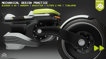 Mechanical Design Practice in #b3d | Boxcutter, Hard Ops, Kit Ops | Timelapse