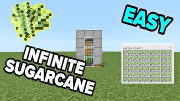 Easiest Sugarcane Farm in Minecraft 1.21 version! (MCPE / bedrock/ pocket/PS4/ windows 10)