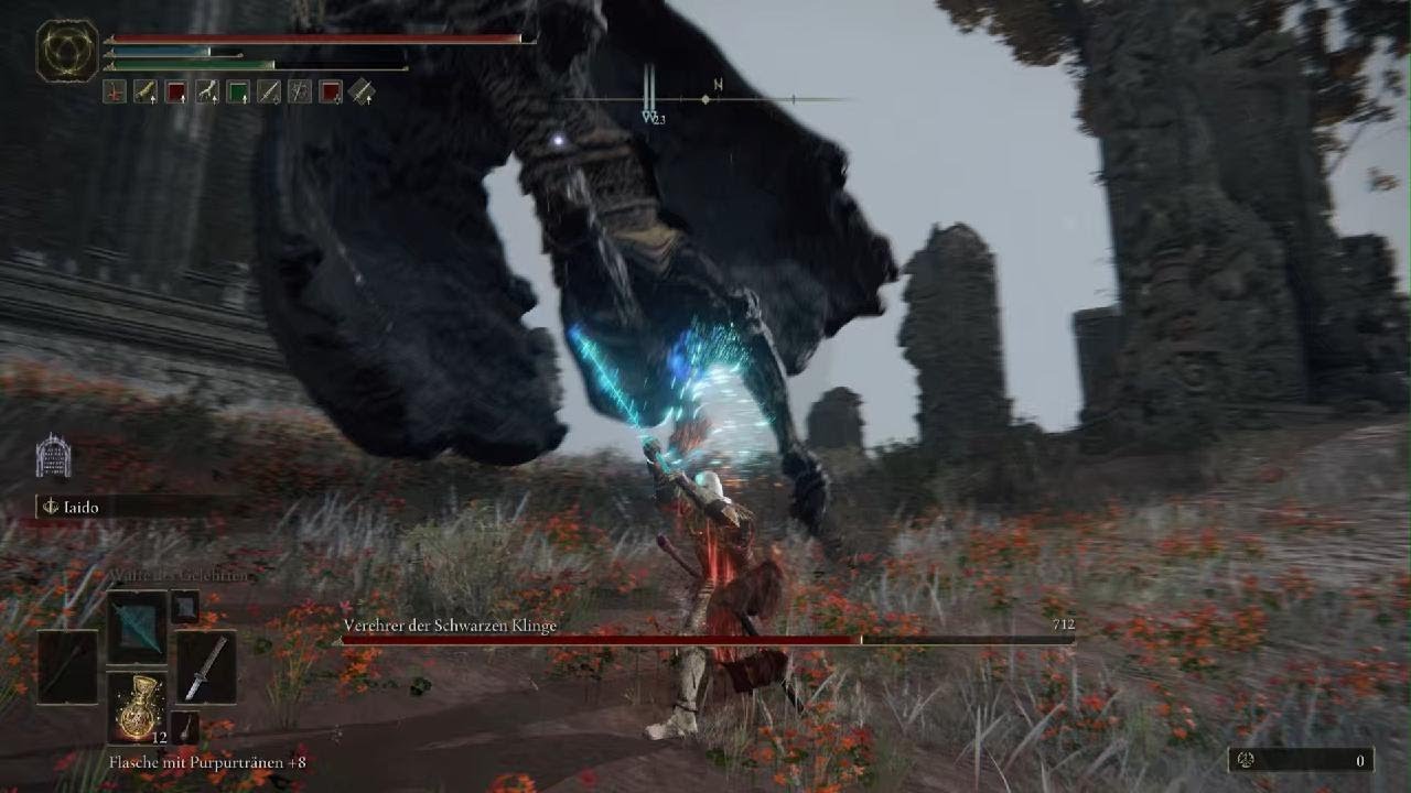 ELDEN RING Black Blade Kindred melee kill YouTube