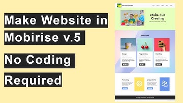 Make Website in Mobirise 5 | No Coding Required | Complete Website