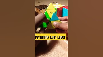 Pyraminx cube last layer solve Pyraminx cube tricks | @Farhaankhancuber