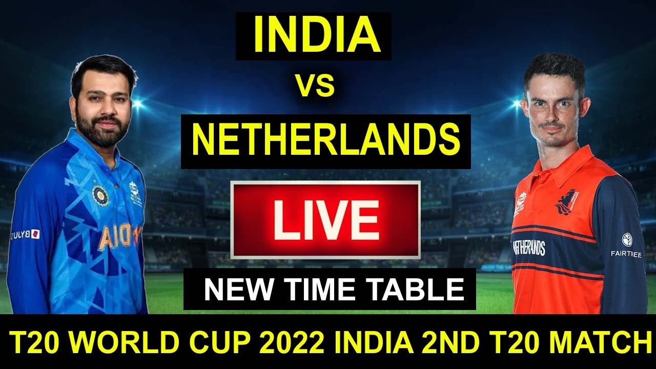 India Vs Netherlands T20 World Cup 2022 Live Streaming T20 World Cup