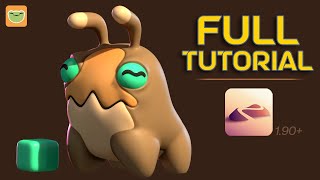 Nomad Sculpt Full Tutorial // Alien Swamp Pup! // v1.90+