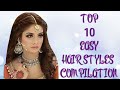 TOP 10 Hairstyles Compilation For Wedding/Party l Open & Easy Hairstyles 2020 l Kashee's Hairstyles