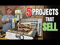 5 cnc woodworking projects that actually sell  make money woodworking